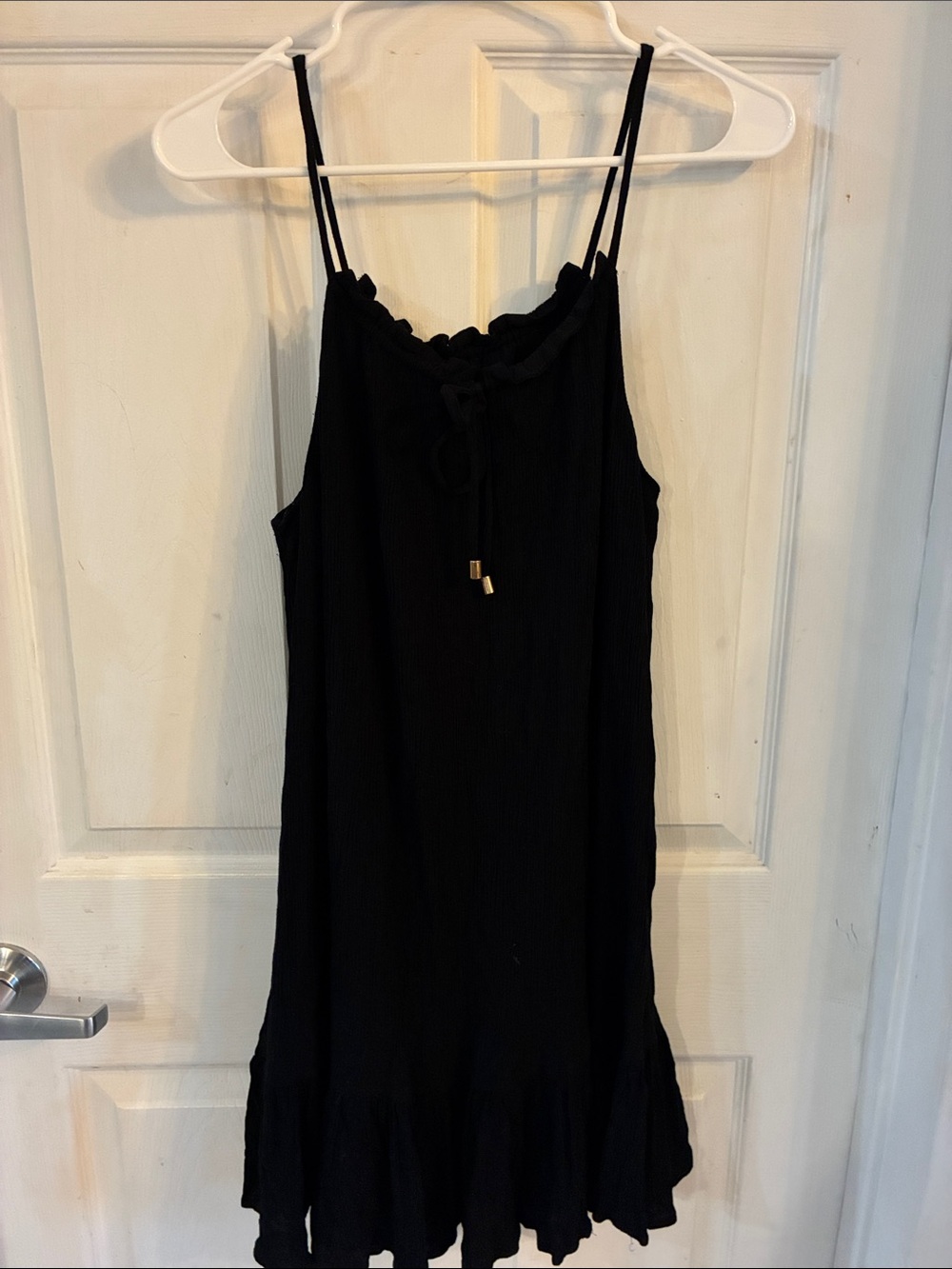 Tart Collections Woman’s strappy black dress, Size: L-XL